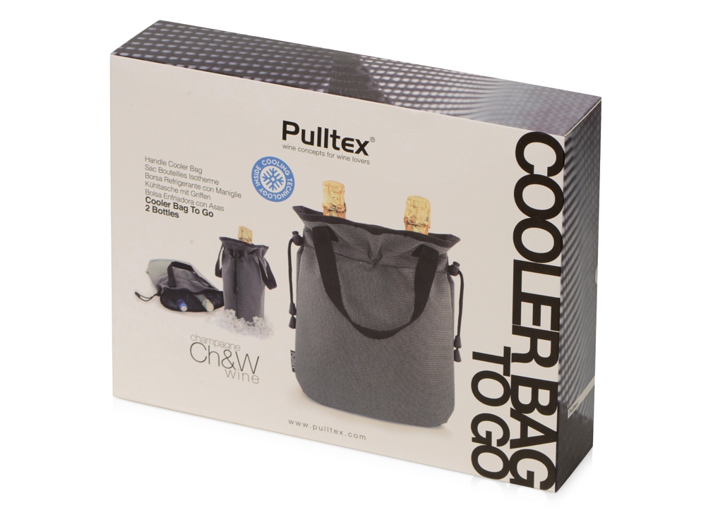 картинка PWC COOLER BAG TO GO 2 BOTTLE/Охладитель для вина, для 2 бутылок. С ручками от интернет-магазина сувениров и бизнес-подарков Gifts-Moskva.RU г. Москва