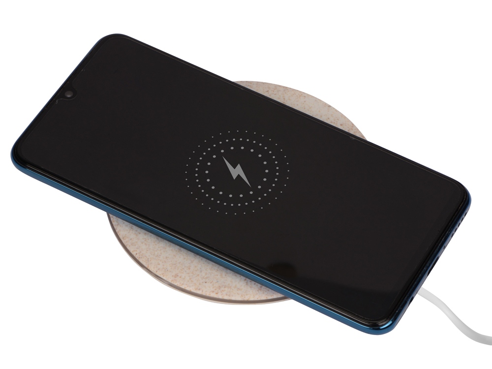 картинка Беспроводное зарядное устройство Wheatty, 5W от интернет-магазина сувениров и бизнес-подарков Gifts-Moskva.RU г. Москва
