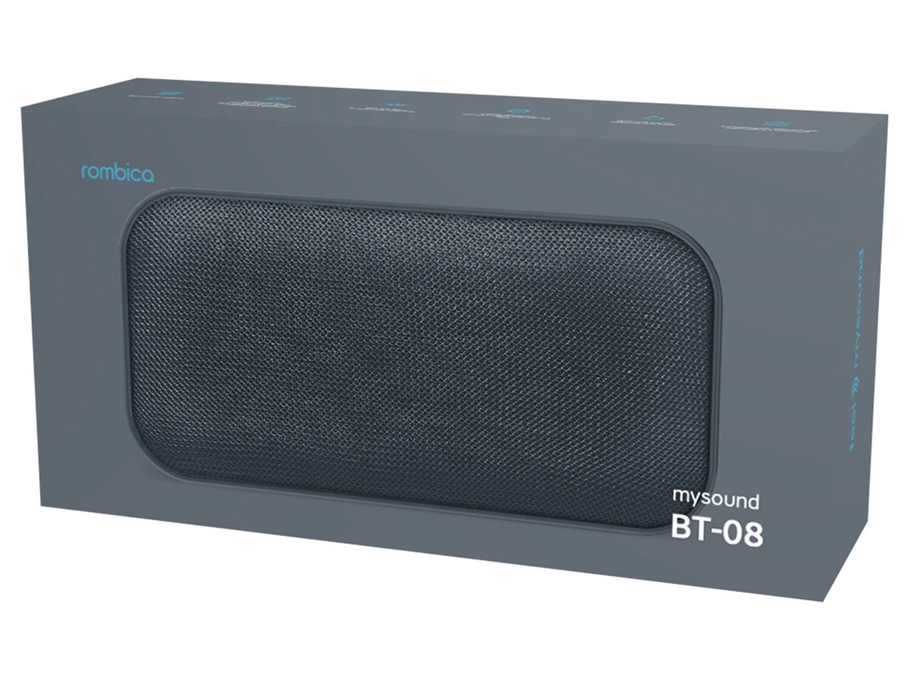картинка Портативная акустика Rombica mysound BT-08, черный от интернет-магазина сувениров и бизнес-подарков Gifts-Moskva.RU г. Москва