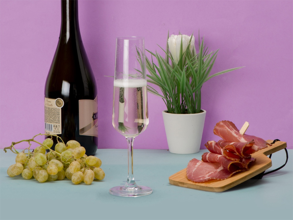 картинка Бокал-флют для игристого Prosecco, 205мл от интернет-магазина сувениров и бизнес-подарков Gifts-Moskva.RU г. Москва