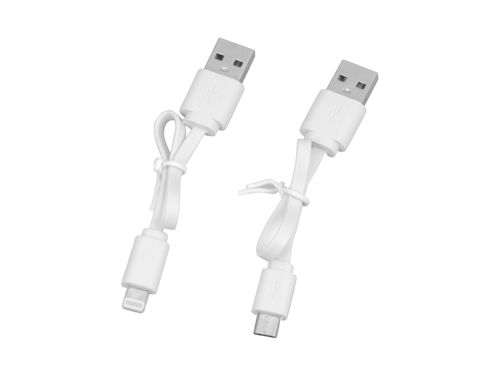 картинка Портативное зарядное устройство Pin на 4000 mAh с большой площадью нанесения и клипом для крепления к одежде или сумке, белый от интернет-магазина сувениров и бизнес-подарков Gifts-Moskva.RU г. Москва