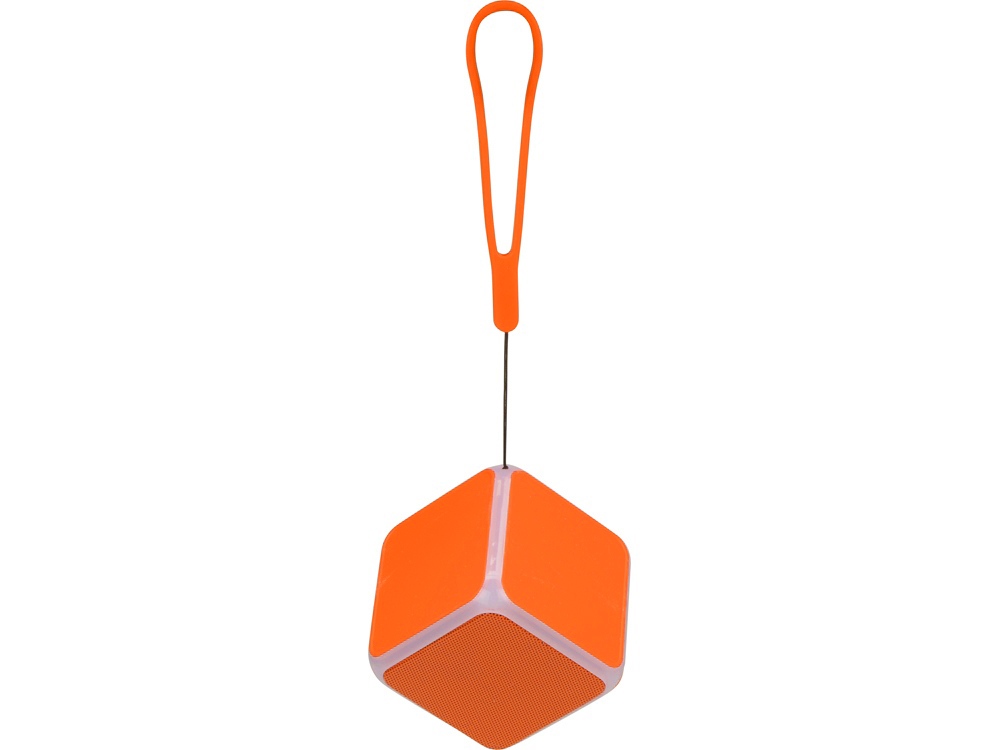 картинка Портативная колонка Cube с подсветкой, оранжевый от интернет-магазина сувениров и бизнес-подарков Gifts-Moskva.RU г. Москва