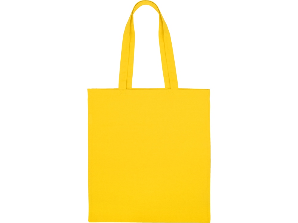 картинка Сумка для шопинга Carryme 140 хлопковая, 140 г/м2, желтый от интернет-магазина сувениров и бизнес-подарков Gifts-Moskva.RU г. Москва