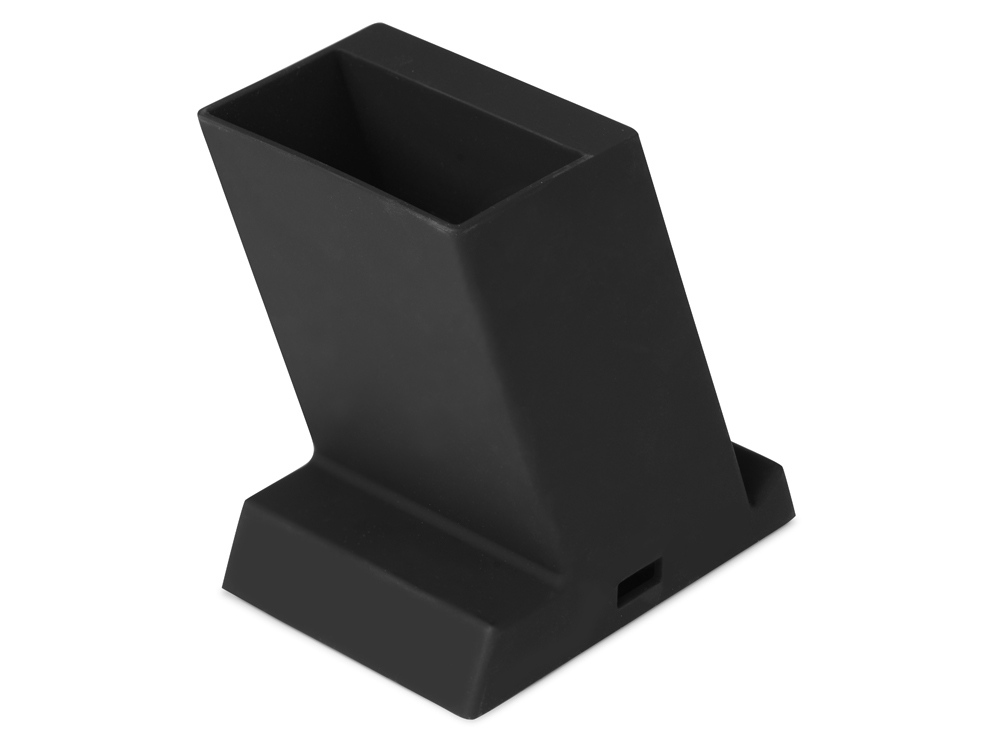 картинка Беспроводная зарядка-подставка с подсветкой Glow box, черный от интернет-магазина сувениров и бизнес-подарков Gifts-Moskva.RU г. Москва