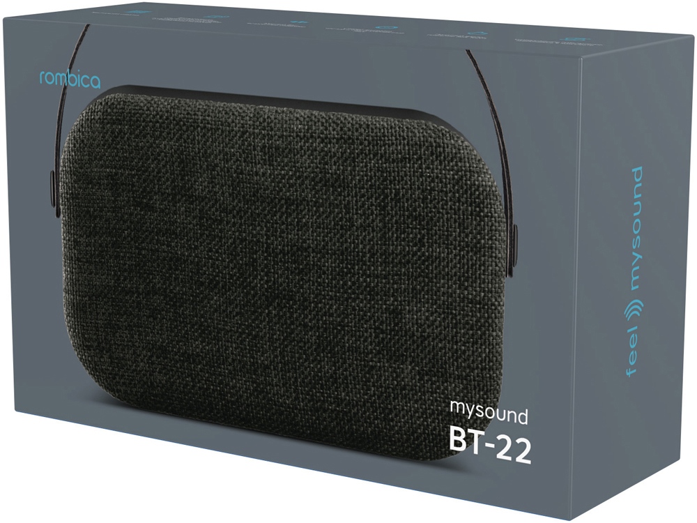 картинка Портативная акустика Rombica mysound BT-22, черный/серый от интернет-магазина сувениров и бизнес-подарков Gifts-Moskva.RU г. Москва