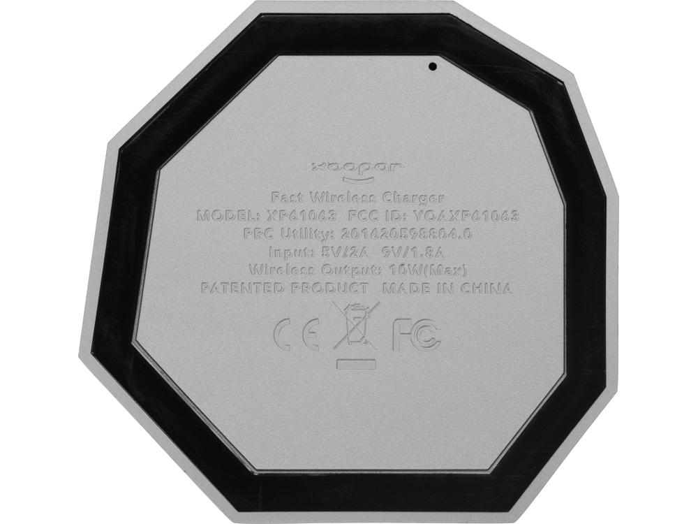 картинка Док-станция Geo Dock с быстрой беспроводной зарядкой, серебристый с синей подсветкой. XOOPAR от интернет-магазина сувениров и бизнес-подарков Gifts-Moskva.RU г. Москва
