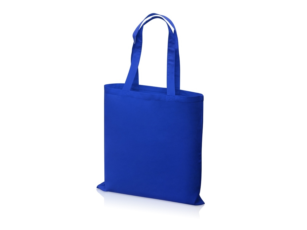 картинка Сумка для шопинга Carryme 140 хлопковая, 140 г/м2, синий от интернет-магазина сувениров и бизнес-подарков Gifts-Moskva.RU г. Москва