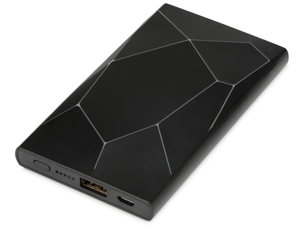 картинка Портативное беспроводное зарядное устройство Geo Wireless, 5000 mAh, черный от интернет-магазина сувениров и бизнес-подарков Gifts-Moskva.RU г. Москва
