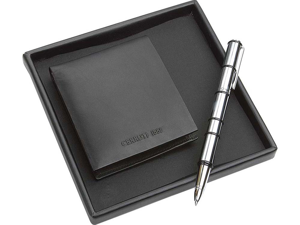 картинка Набор Cerruti 1881: портмоне, ручка-роллер от интернет-магазина сувениров и бизнес-подарков Gifts-Moskva.RU г. Москва