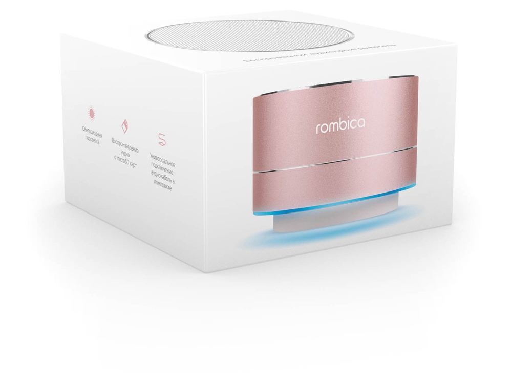 картинка Портативная акустика Rombica Mysound BT-03 3C, розовый от интернет-магазина сувениров и бизнес-подарков Gifts-Moskva.RU г. Москва