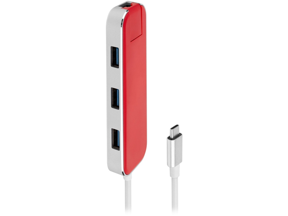 картинка Хаб USB Rombica Type-C Chronos Red от интернет-магазина сувениров и бизнес-подарков Gifts-Moskva.RU г. Москва