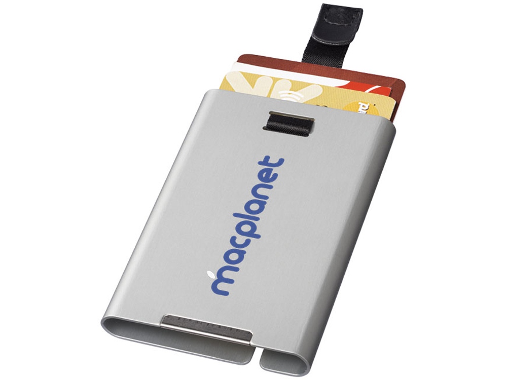 картинка RFID слайдер для карт, серебристый от интернет-магазина сувениров и бизнес-подарков Gifts-Moskva.RU г. Москва