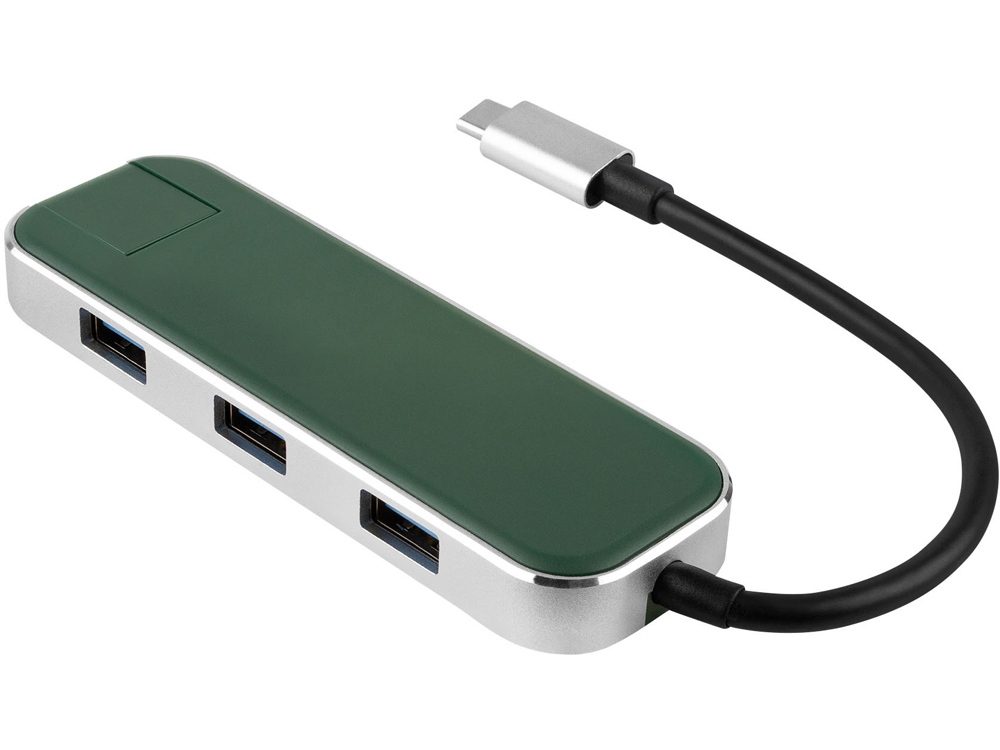 картинка Хаб USB Rombica Type-C Chronos Green от интернет-магазина сувениров и бизнес-подарков Gifts-Moskva.RU г. Москва