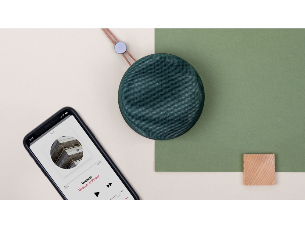 картинка Портативная акустика Rombica mysound Capella Green, зеленый от интернет-магазина сувениров и бизнес-подарков Gifts-Moskva.RU г. Москва