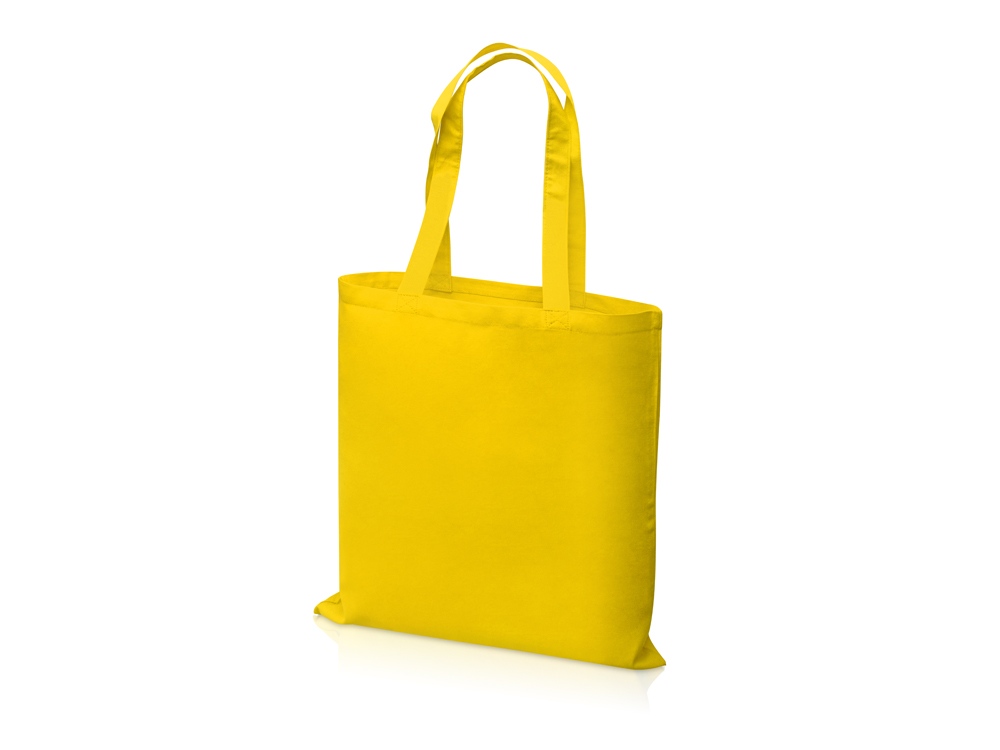 картинка Сумка для шопинга Carryme 140 хлопковая, 140 г/м2, желтый от интернет-магазина сувениров и бизнес-подарков Gifts-Moskva.RU г. Москва