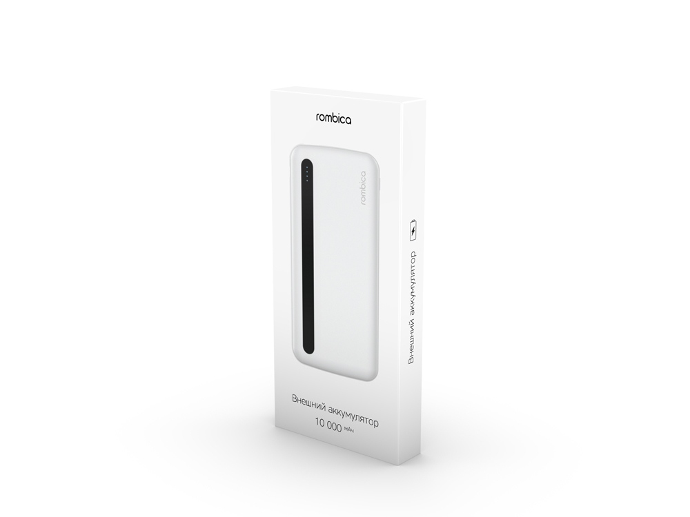 картинка Внешний аккумулятор Rombica NEO PBS100 White от интернет-магазина сувениров и бизнес-подарков Gifts-Moskva.RU г. Москва