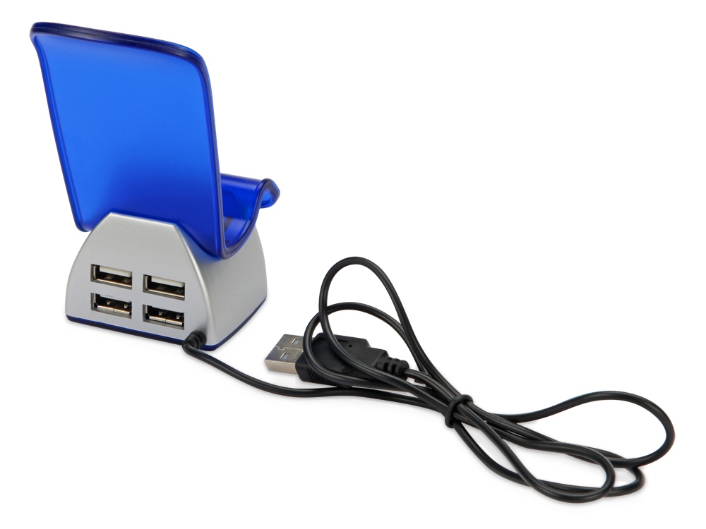 картинка Подставка под мобильный телефон с USB Hub на 4 порта от интернет-магазина сувениров и бизнес-подарков Gifts-Moskva.RU г. Москва