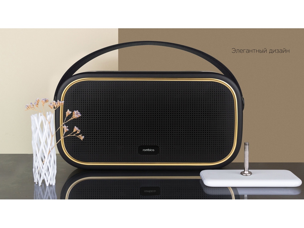 картинка Rombica Mysound Moon, черный/золотистый от интернет-магазина сувениров и бизнес-подарков Gifts-Moskva.RU г. Москва